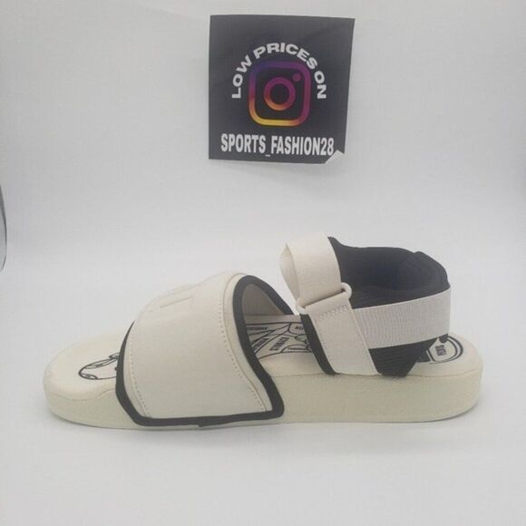 adidas x Pharrell Williams Adilette 2.0 'Black' GZ1892 Size Men 10 / Wmn 11 - Picture 2 of 7